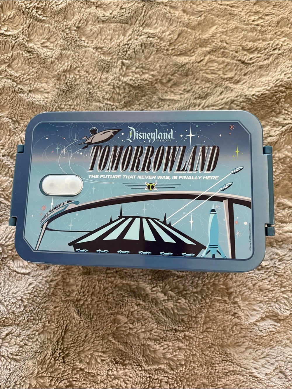 Disneyland Tomorrowland Themed Bento Box - Blue